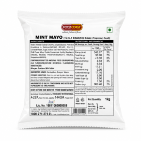 Foodcoast Mint Mayonnaise 1kg Pack