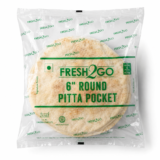 Fresh2Go 6 Inch Frozen Pita Pocket Round 6 Pieces Pack
