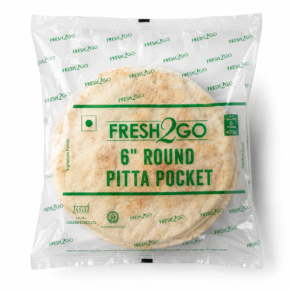 Fresh2Go 6 Inch Frozen Pita Pocket Round 6 Pieces Pack