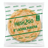 Fresh2Go 8 Inch Frozen Lachha Paratha 12 Pieces Pack