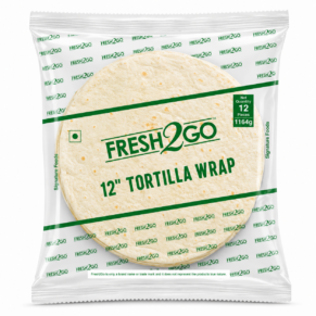 Fresh2Go 12 Inch Tortilla Wrap 12 Pieces Frozen Pack