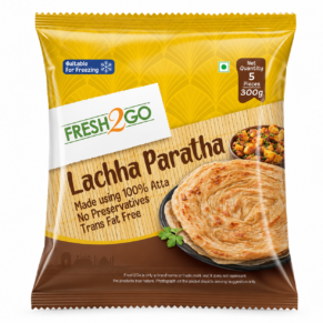 Fresh2Go 7 Inch Frozen Lachha Paratha 5 Pieces Pack