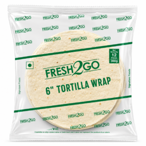 Fresh2Go 6 Inch Frozen Tortilla Wrap Pack