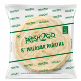 Fresh2Go 8 Inch Frozen Malabar Paratha 12 Pieces Pack