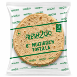 Fresh2Go 8 Inch Multi Grain Tortilla Wrap 12 Pieces Frozen Pack