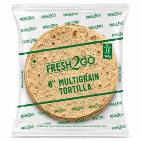 Fresh2Go 8 Inch Multi Grain Tortilla Wrap 12 Pieces Frozen Pack