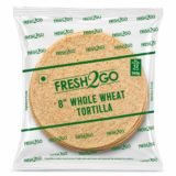 Fresh2Go 8 Inch Whole Wheat Tortilla Wrap 12 Pieces Frozen Pack