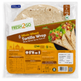 Fresh2Go Premium 8 Inch Whole Wheat Tortilla Wrap 6 Pieces Pack