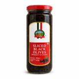 Caneen Black Olive Slices 450g Glass Bottle