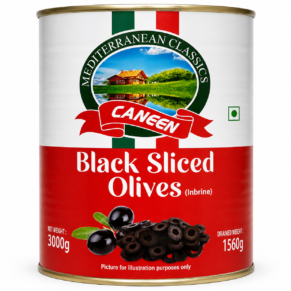 Caneen Black Olive Slices 3kg Can