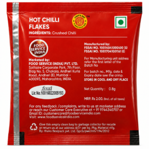 Chefsart Chilli Flakes Sachets 0.8g × 300 Pieces Pack 1