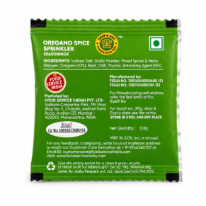 Chefsart Oregano Spice Sachets 0.8g × 300 Pieces Pack Back