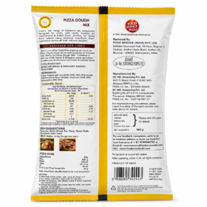 Chefsart Pizza Dough Mix 500g Pack Back