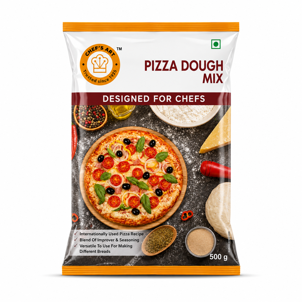 Chefsart Pizza Dough Mix 500g Pack