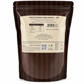 Chocoville Cocoa Powder Dark Brown 800 1kg Pack back
