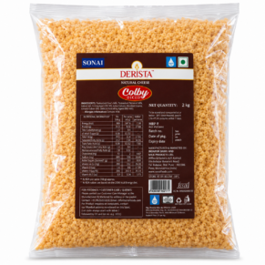 Derista Colby Cheese Diced 2kg Pack