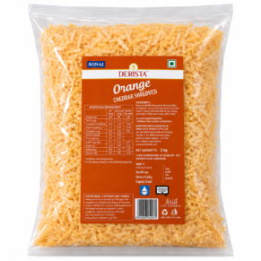 Derista Orange Cheddar Cheese Diced 2kg Pack