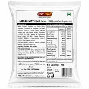 Foodcoast Garlic Mayo with Herbs 1kg Pack