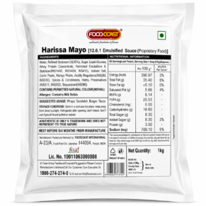 Foodcoast Harissa Mayonnaise 1kg Pack