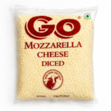 Go Mozzarella Cheese Diced 2kg Pack