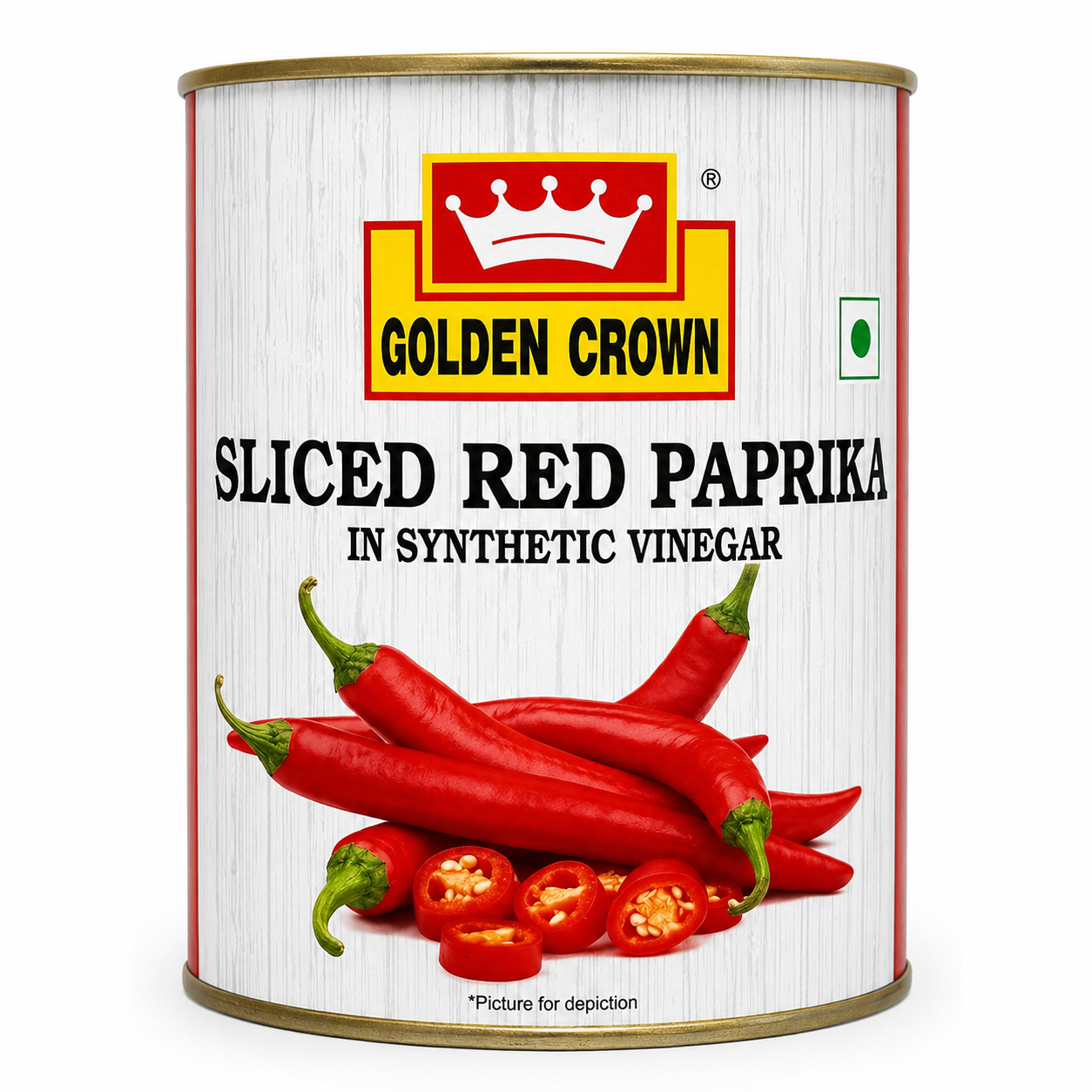 Golden Crown Red Paprika Slices 3kg Can