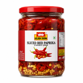 Golden Crown Red Paprika Slices 680g Glass Bottle