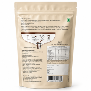 Marimbula Coffee Frappe Powder 1kg Pack back