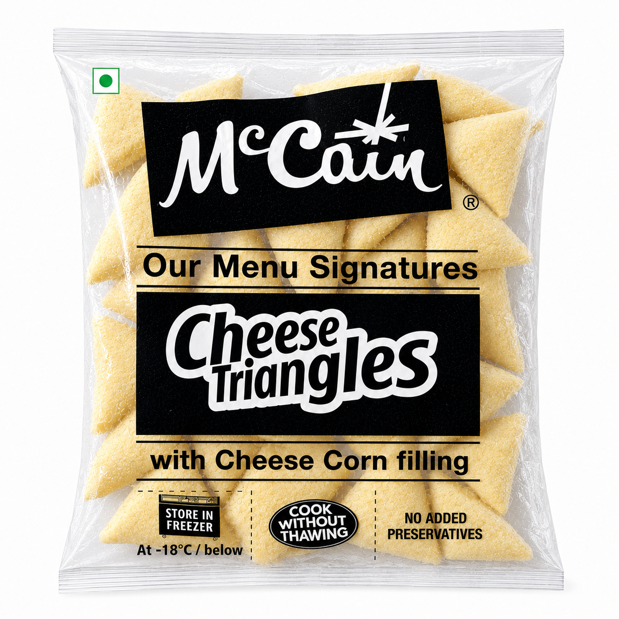 McCain Cheese Triangles with Cheese Corn Filling 540g Pack