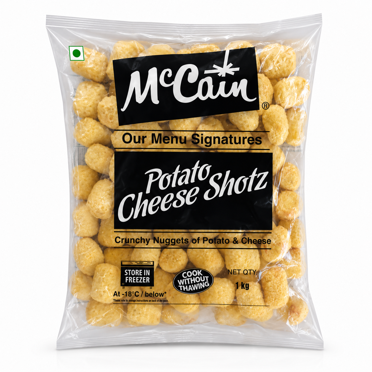 McCain Potato Cheese Shotz 1kg Frozen Pack