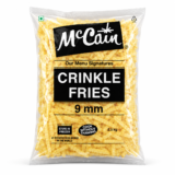 McCain Crinkle Fries 9mm 2.5kg Frozen Pack