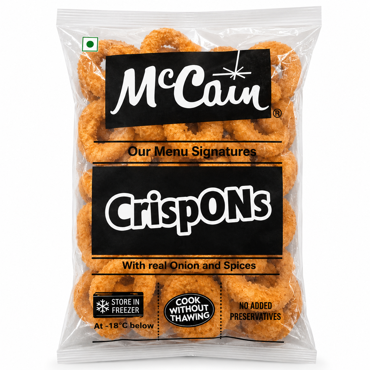 McCain Crispons 1kg Frozen Onion Ring Pack