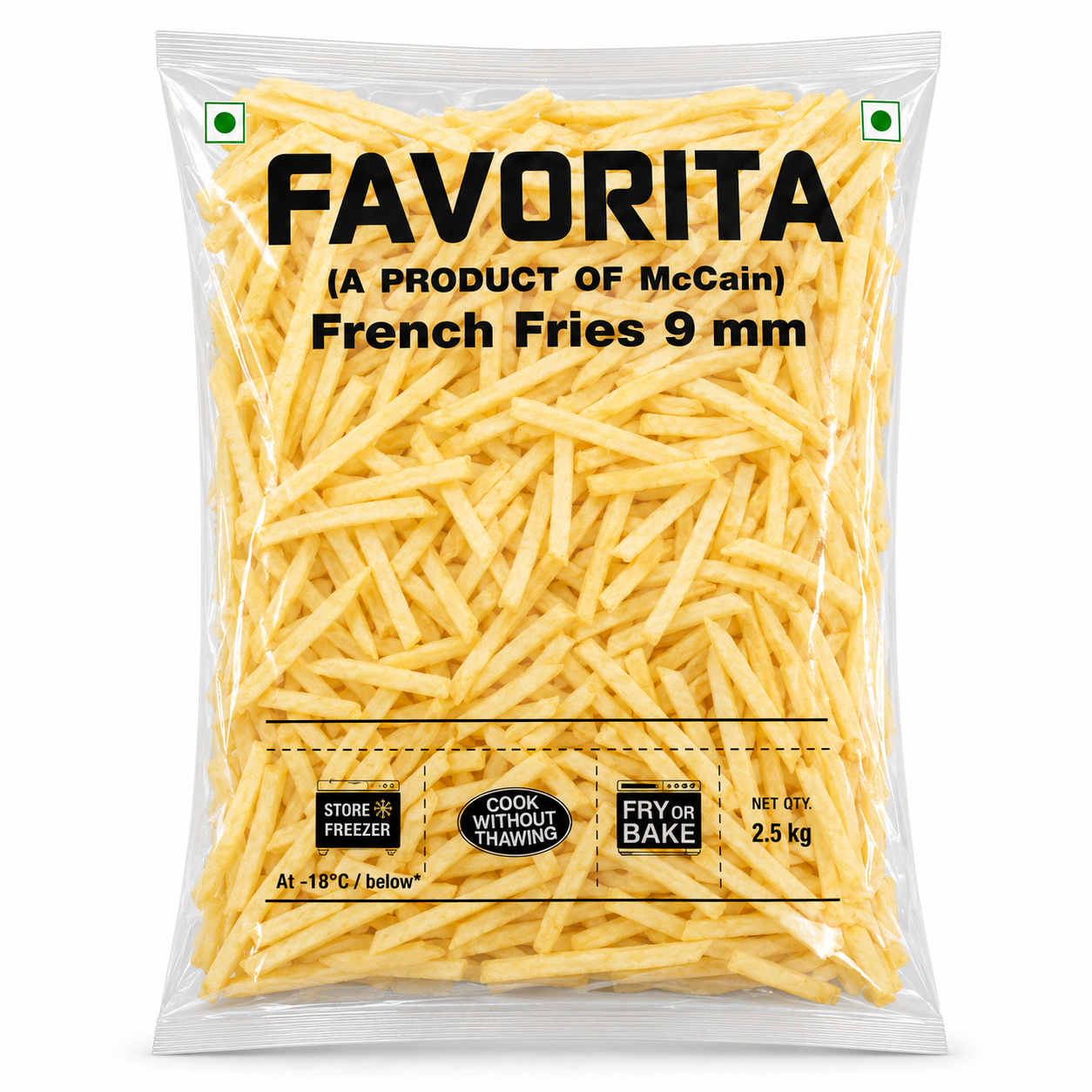 McCain Favorita French Fries 9mm 2.5kg Frozen Pack