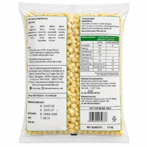 McCain Popcorn Fries 1.5kg Frozen Pack Back