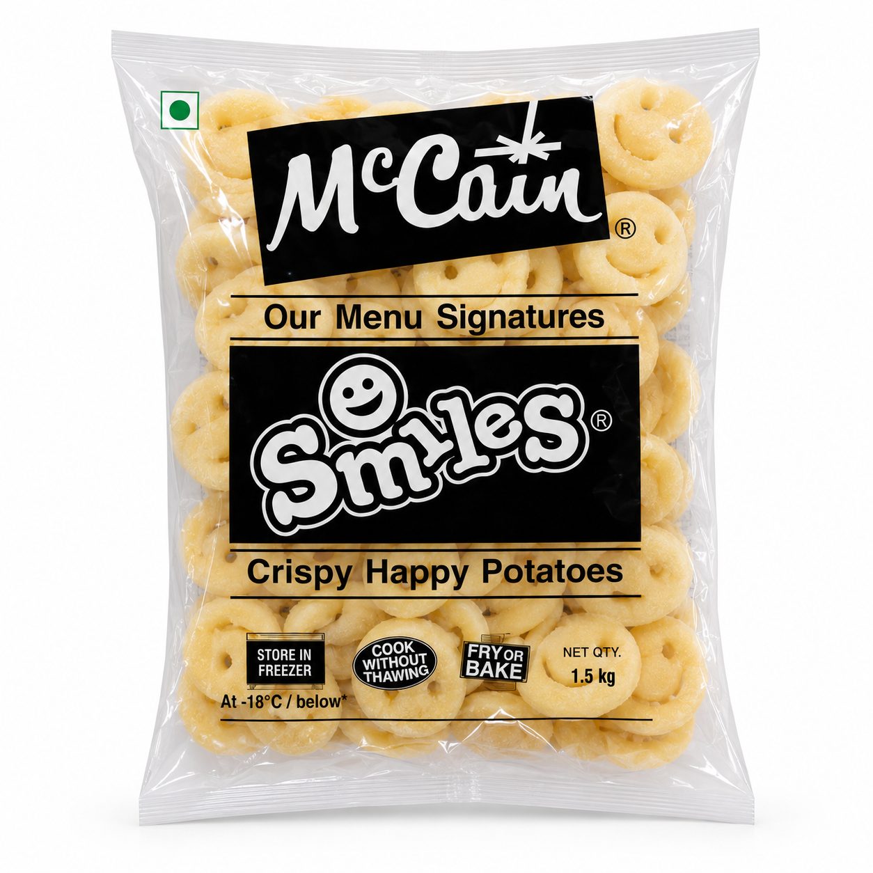 McCain Smiles 1.5kg Frozen Pack