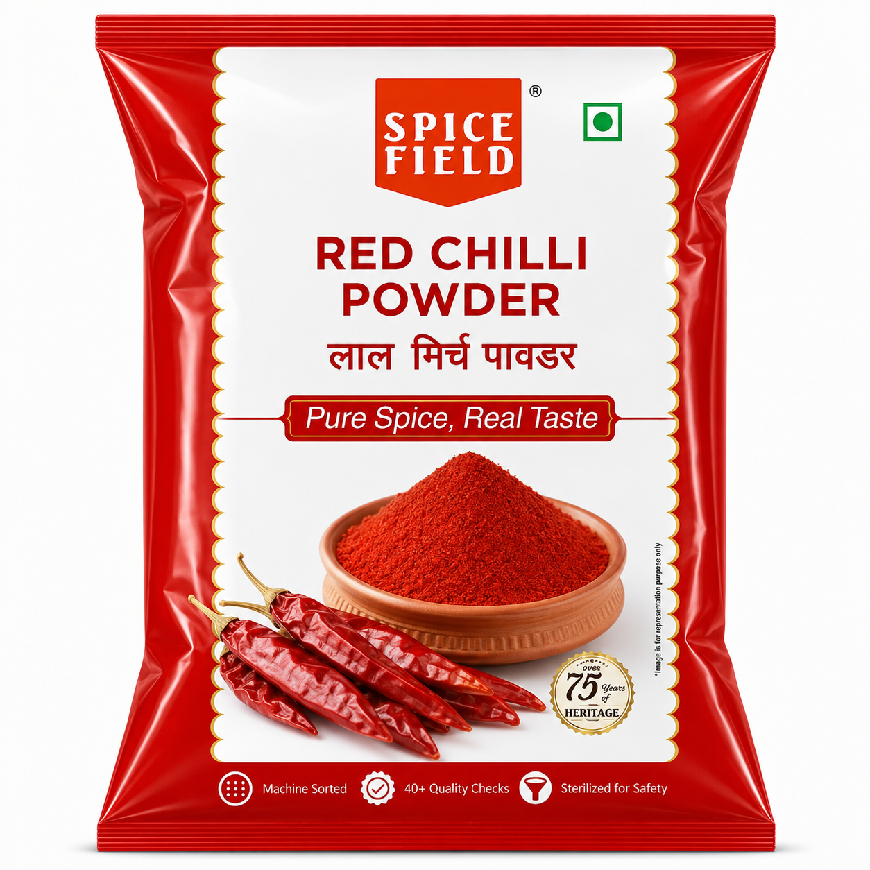 Spicefield Red Chilli Powder (Daily Use) 1kg Pack